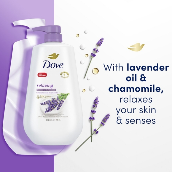 💚2/$20 Dove Relaxing Body Wash with Lavender and Chamomile - Picture 7 of 10